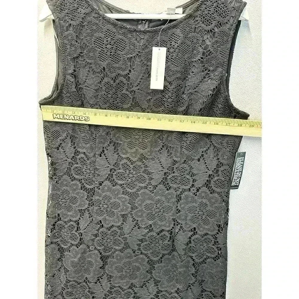 New York & Company Women’s Size 14‎ Black Floral Lace Overlay Sheath Dress